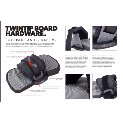Ozone Pads and Straps for Kiteboards V2